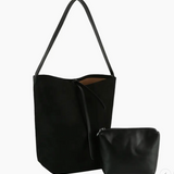 Calin Vegan Suede 2-In-1 Hobo Tote