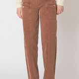 Barrel Pocket Denim Pants - Mocha