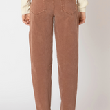 Barrel Pocket Denim Pants - Mocha
