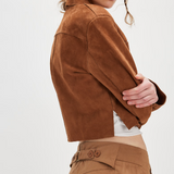 Buckle Back Trouser- Tobacco Combo