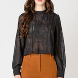 Embroidered Blouse - Black