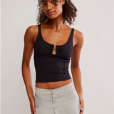 Ahead of the Curve Cami - Black