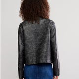 Hera Vegan Leather Jacket - Black