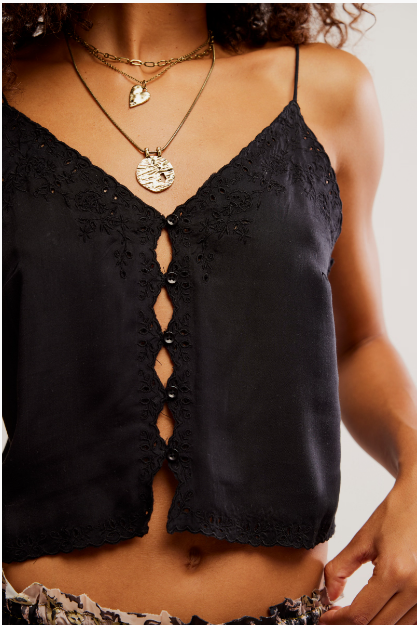 Pieces of You Cami -  Black