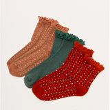 Ruffle Sock Pack- Merry and Bright
