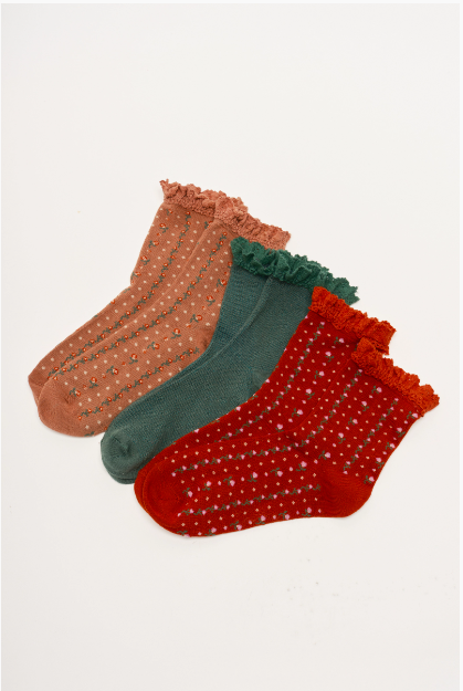 Ruffle Sock Pack- Merry and Bright