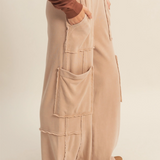 Oversized Cargo Sweatpants - Dark Taupe