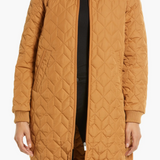 Quilted Coat - Cashew