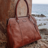 Soul Stud Satchel - Cognac