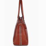 Soul Stud Satchel - Cognac