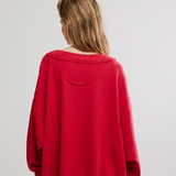 Staycation Pullover - Deep Red
