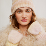 Rainbow Run Hat + Gloves -Ivory Combo