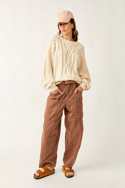 Frankie Cable Sweater - Ivory