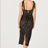 Donne Dress - Black Nude