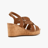 Sabina Sling Wedges - Tan