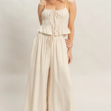 Linen Pants Set - Oatmeal