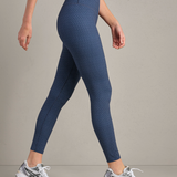 Revive 7/8 Legging - Navy Blue Pattern