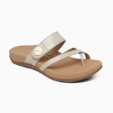 Izzy Slide Sandal - Light Gold