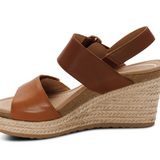 Ashley Wedge Sandal - Coffee Multi