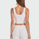 Sun Lounge Bra Tank - Star White