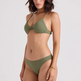 Simply Seamless Hipster Swim Bottom - Martini Olive