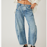 Free People Good Luck Mid Rise Barrel