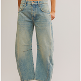 Free People Good Luck Mid Rise Barrel