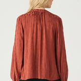 Jacquard Print Blouse