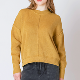 Mock Neck Sweater - Ochre