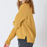 Mock Neck Sweater - Ochre