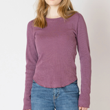 Long Sleeve Thermal Tee - Blueberry Sorbet