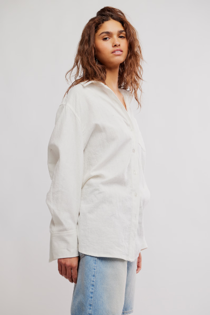 Sabine Tailored Shirt - Parchment