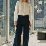 Patch Pocket Denim Trouser