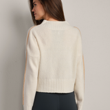Westside V-Neck Sweater - Sand Stone