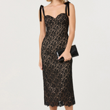 Donne Dress - Black Nude