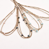 Pearl Riptide Duet Necklace & Hatband