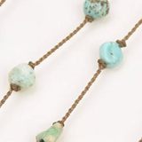 Peruvian Turquoise Duet Necklace & Hatband