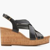 Sabina Sling Wedges - Black
