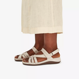 Cecily Strap Sandals - Ivory
