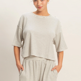 Relaxed Shorts Set - Cream/Black