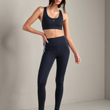 Retro Revive Sports Bra - Navy Blue