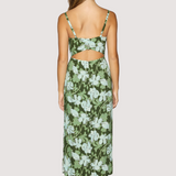 Petal Grove Maxi Dress- Green Multi