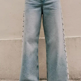 Paperdoll Crochet Wide Leg Jeans