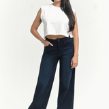 Better Butter Wide Leg Jean - Dark Wash