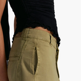 Laydown Wide Leg Chino - Aloe