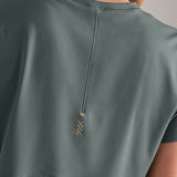 Serene Cropped Tee - Deep Smoke