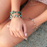 Pearl Oval Petite Bracelet - White