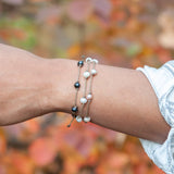 Pearl Oval Petite Bracelet - White