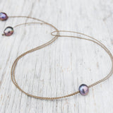 Tula Tie Necklace - Assorted Pearls