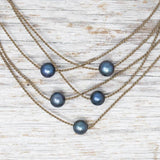 Classic Single Necklace - Peacock Pearl